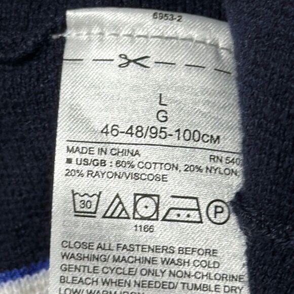 Banana Republic Navy and White Striped Tee - Picture 5 of 5